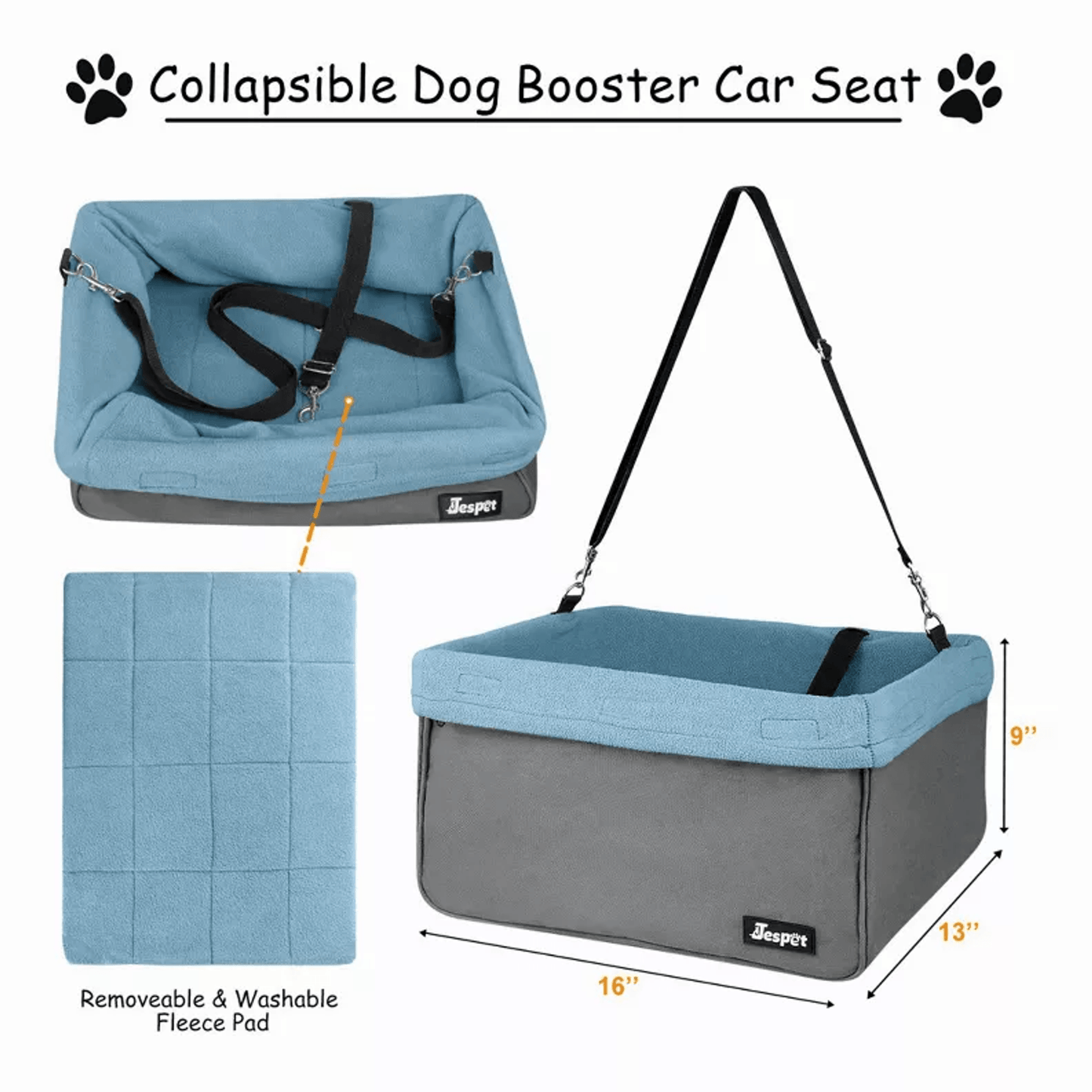 Pawsenger™ Booster Seat – Comfort & Safety for Small Dogs