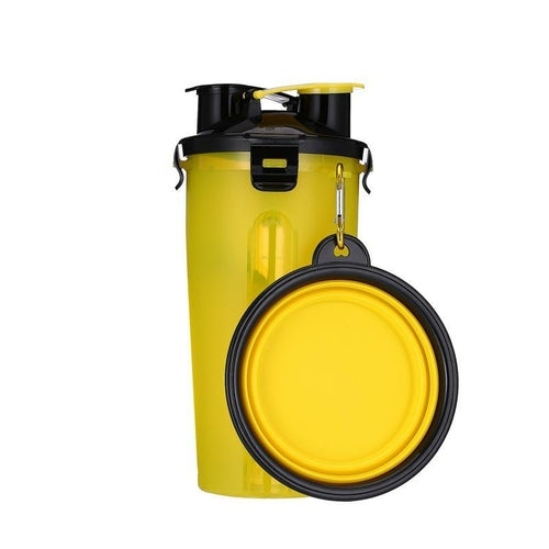 Pawsenger™ Collapsible Water Bottle – 2-in-1 Pet Hydration & Feeding Anywhere
