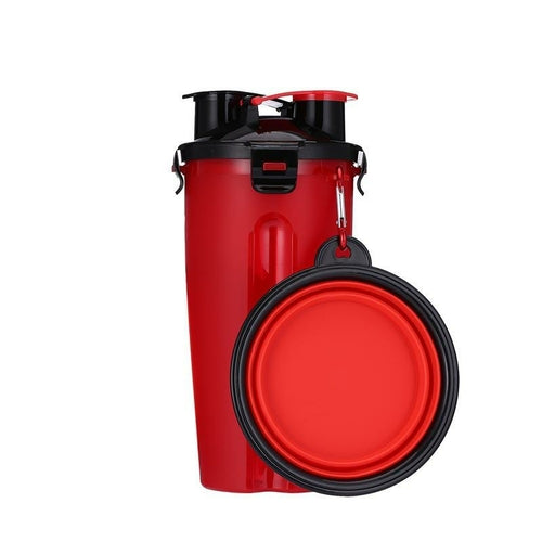 Pawsenger™ Collapsible Water Bottle – 2-in-1 Pet Hydration & Feeding Anywhere