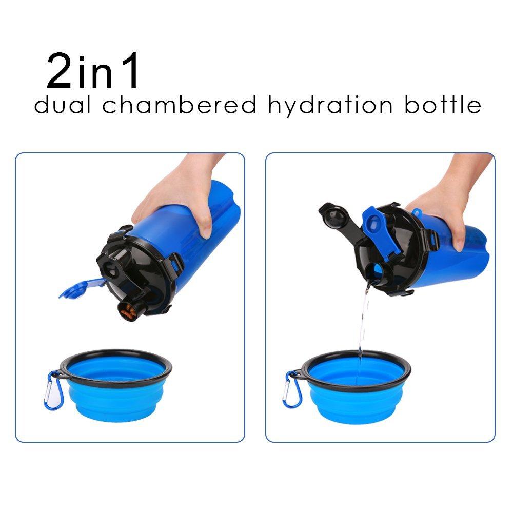 Pawsenger™ Collapsible Water Bottle – 2-in-1 Pet Hydration & Feeding Anywhere