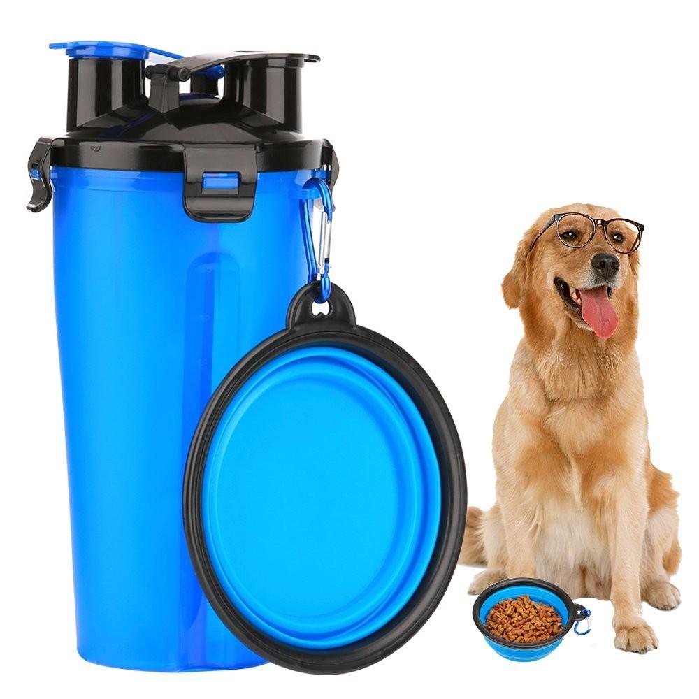 Pawsenger™ Collapsible Water Bottle – 2-in-1 Pet Hydration & Feeding Anywhere