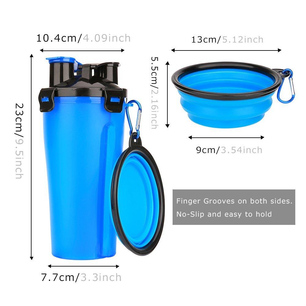 Pawsenger™ Collapsible Water Bottle – 2-in-1 Pet Hydration & Feeding Anywhere